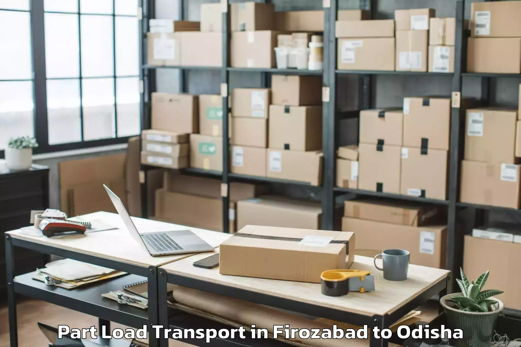 Professional Firozabad to Gopalapur Ganjam Part Load Transport